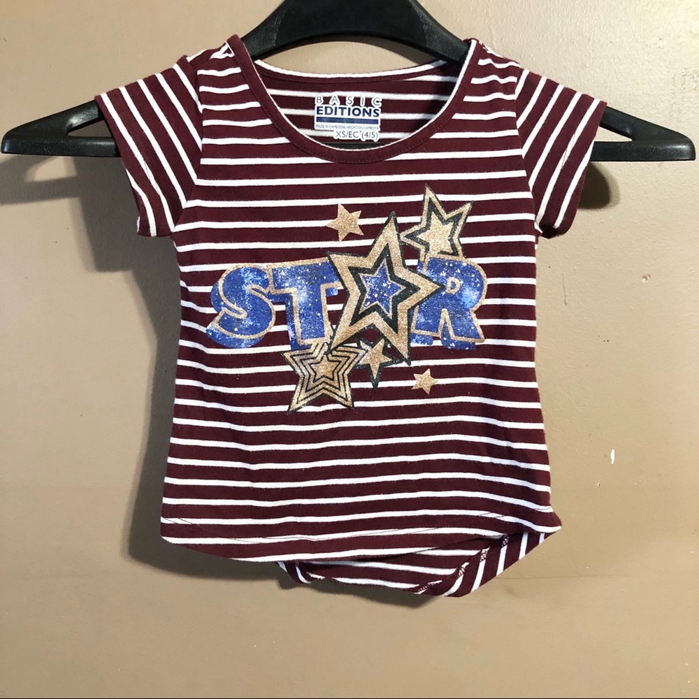 Basic Editions Toddler Girls Size XS (4-5) Shirt